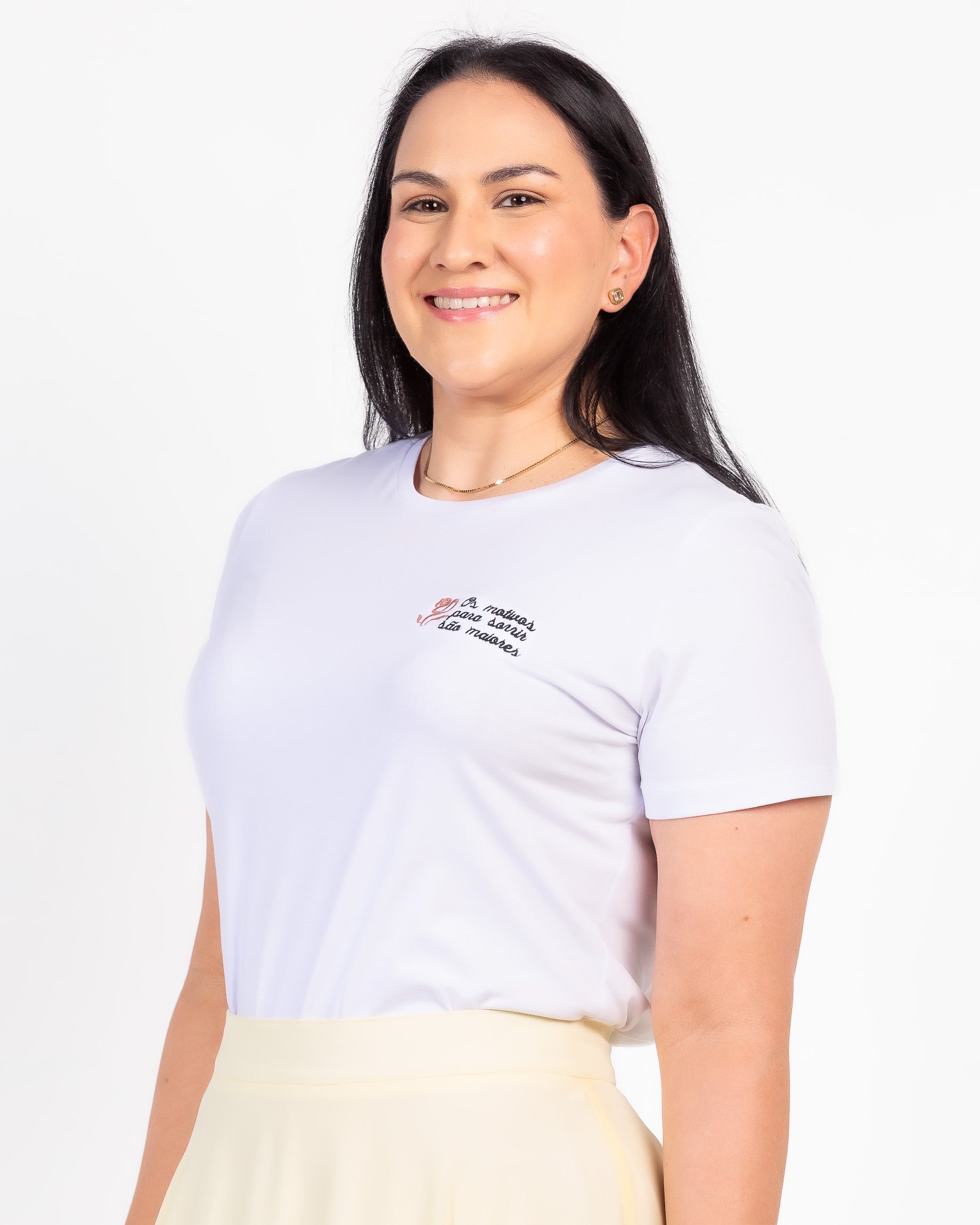 Camiseta “Os Motivos para Sorrir”